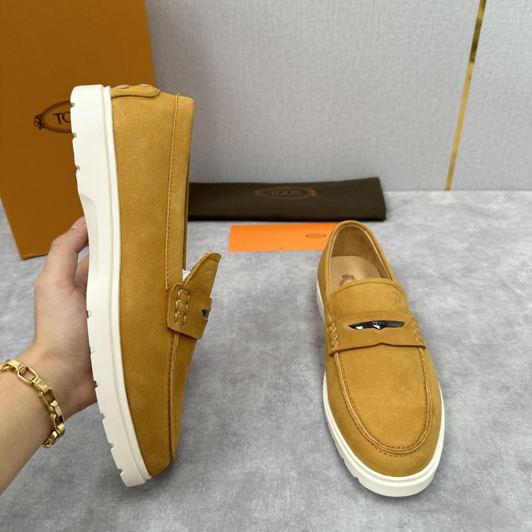 💋💍TOD*S  托德-斯 新品拉菲草（汤德森）OTV绒面皮革乐福鞋上🆕  官方  5,800   本款
