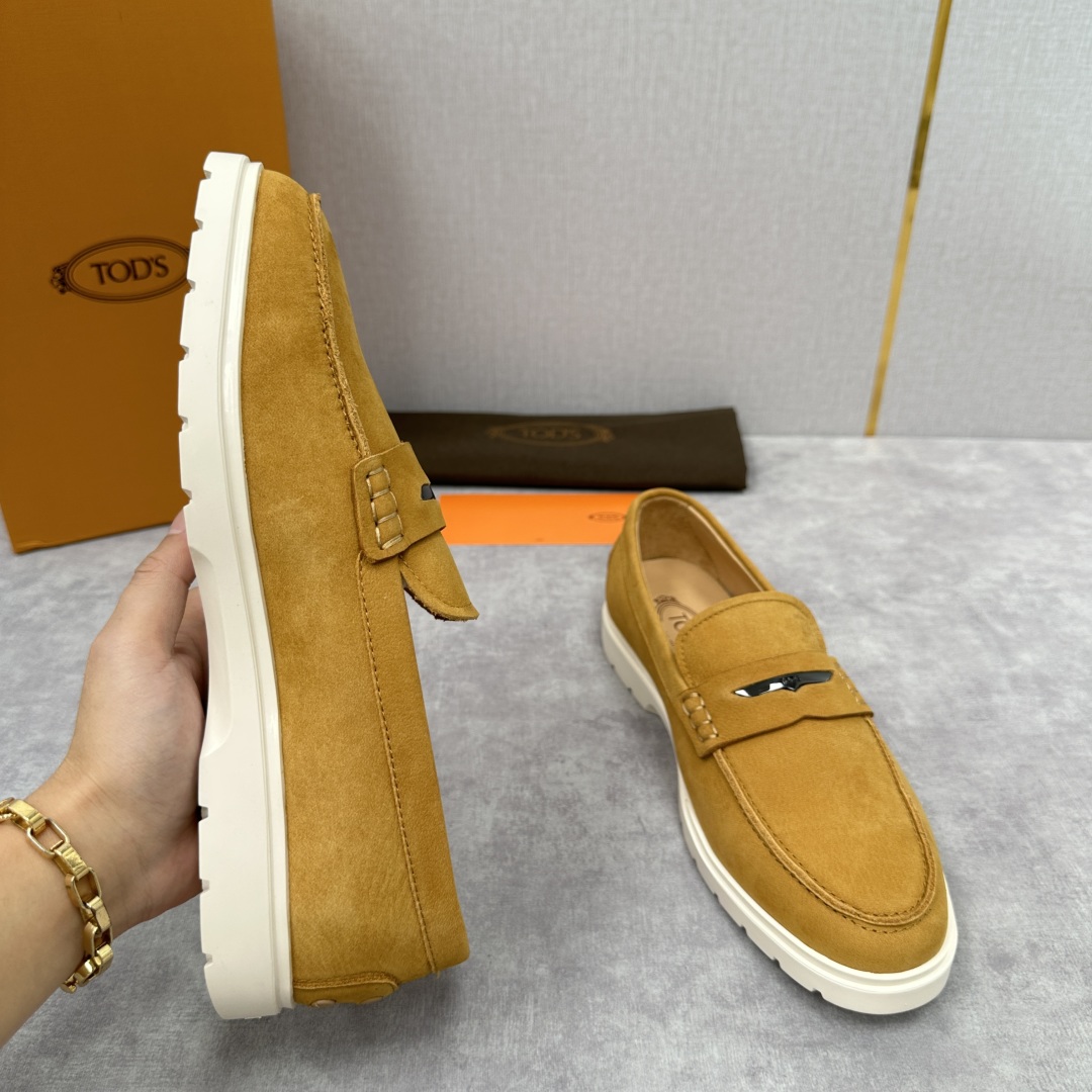 💋💍TOD*S  托德-斯 新品拉菲草（汤德森）OTV绒面皮革乐福鞋上🆕  官方  5,800   本款