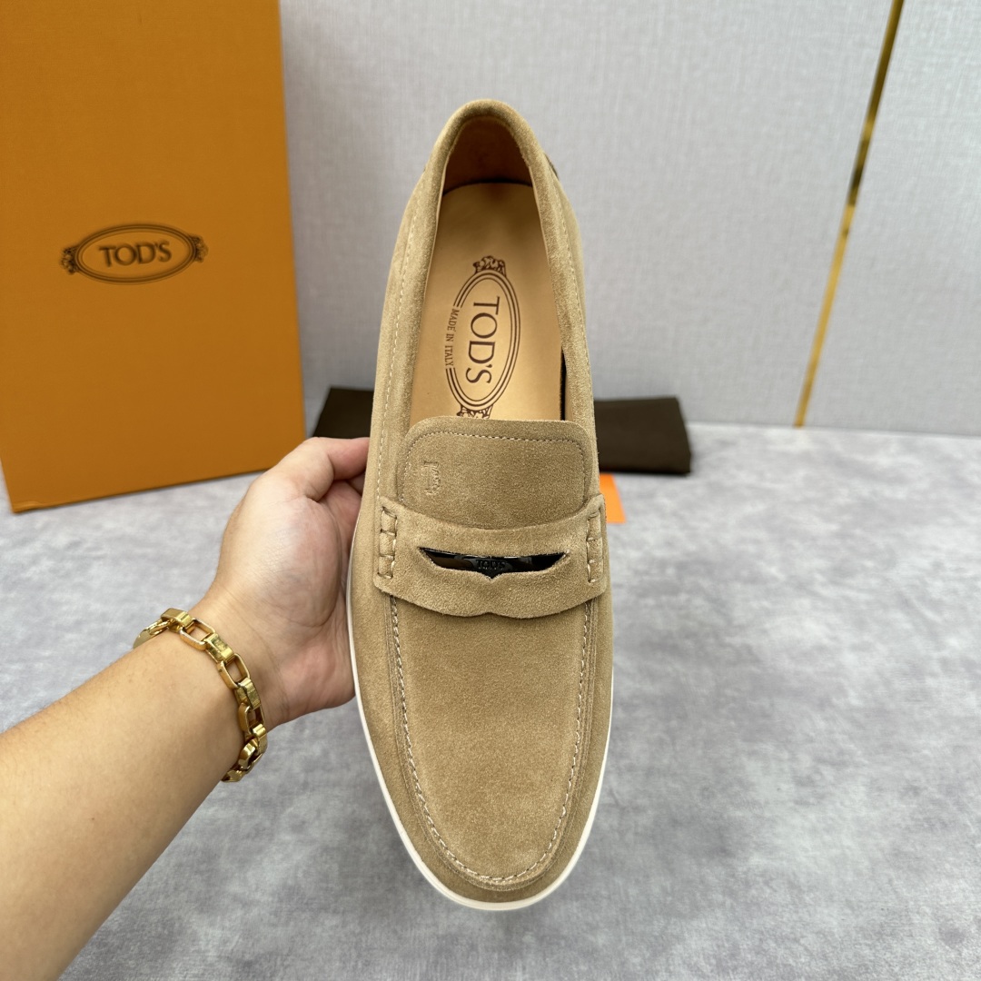 💋💍TOD*S  托德-斯 新品拉菲草（汤德森）OTV绒面皮革乐福鞋上🆕  官方  5,800   本款