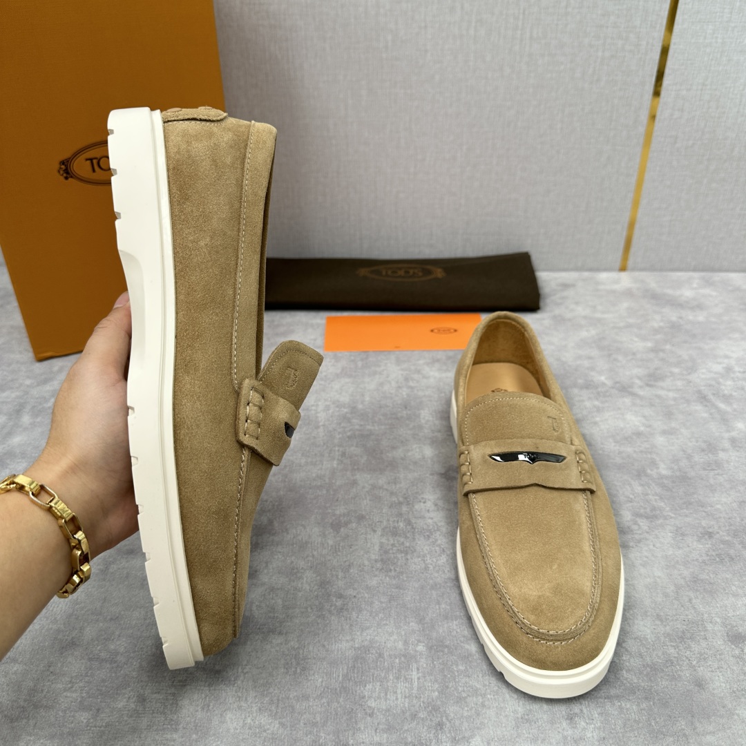 💋💍TOD*S  托德-斯 新品拉菲草（汤德森）OTV绒面皮革乐福鞋上🆕  官方  5,800   本款