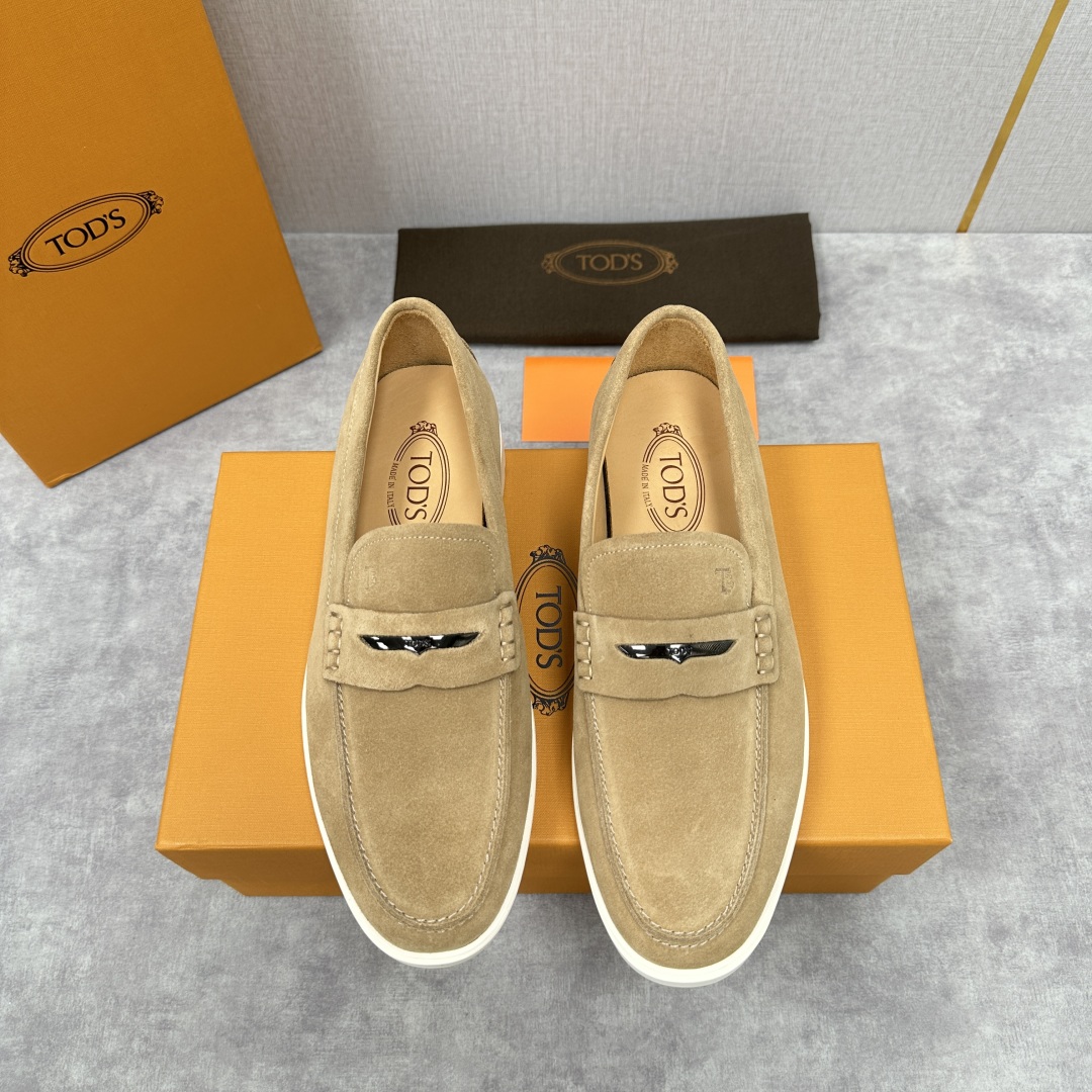 💋💍TOD*S  托德-斯 新品拉菲草（汤德森）OTV绒面皮革乐福鞋上🆕  官方  5,800   本款