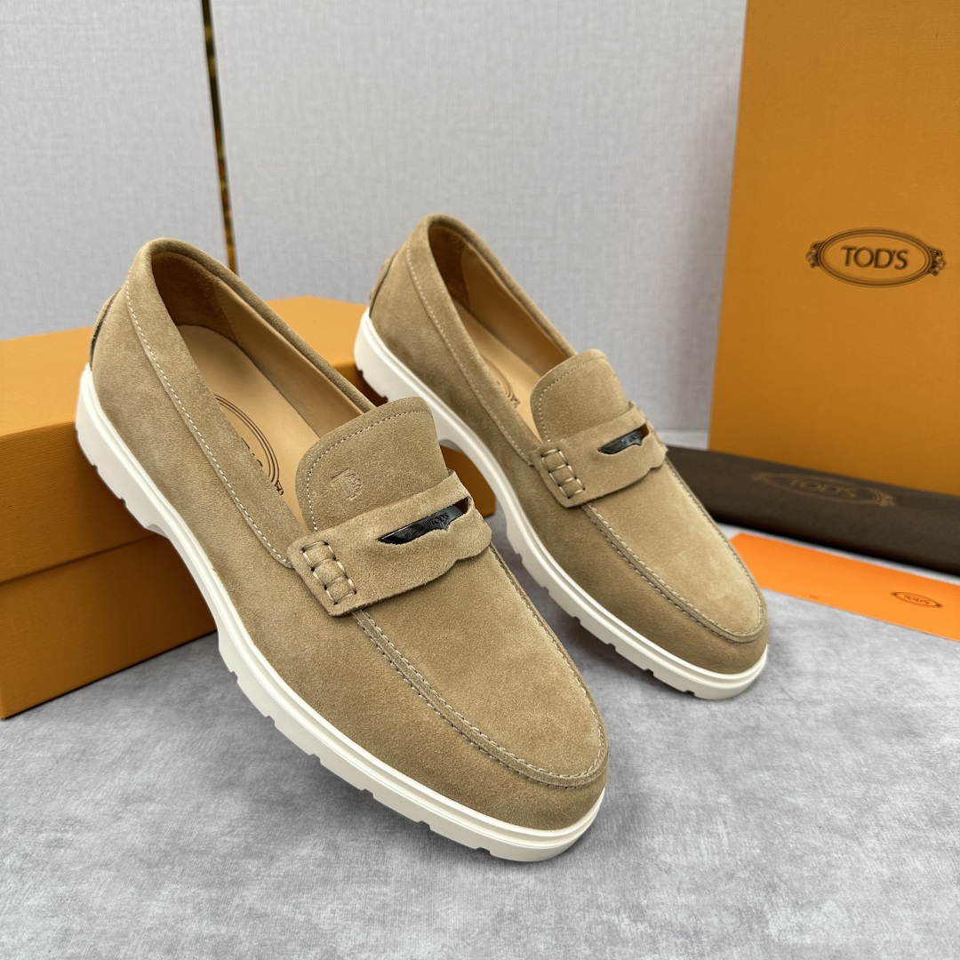 💋💍TOD*S  托德-斯 新品拉菲草（汤德森）OTV绒面皮革乐福鞋上🆕  官方  5,800   本款
