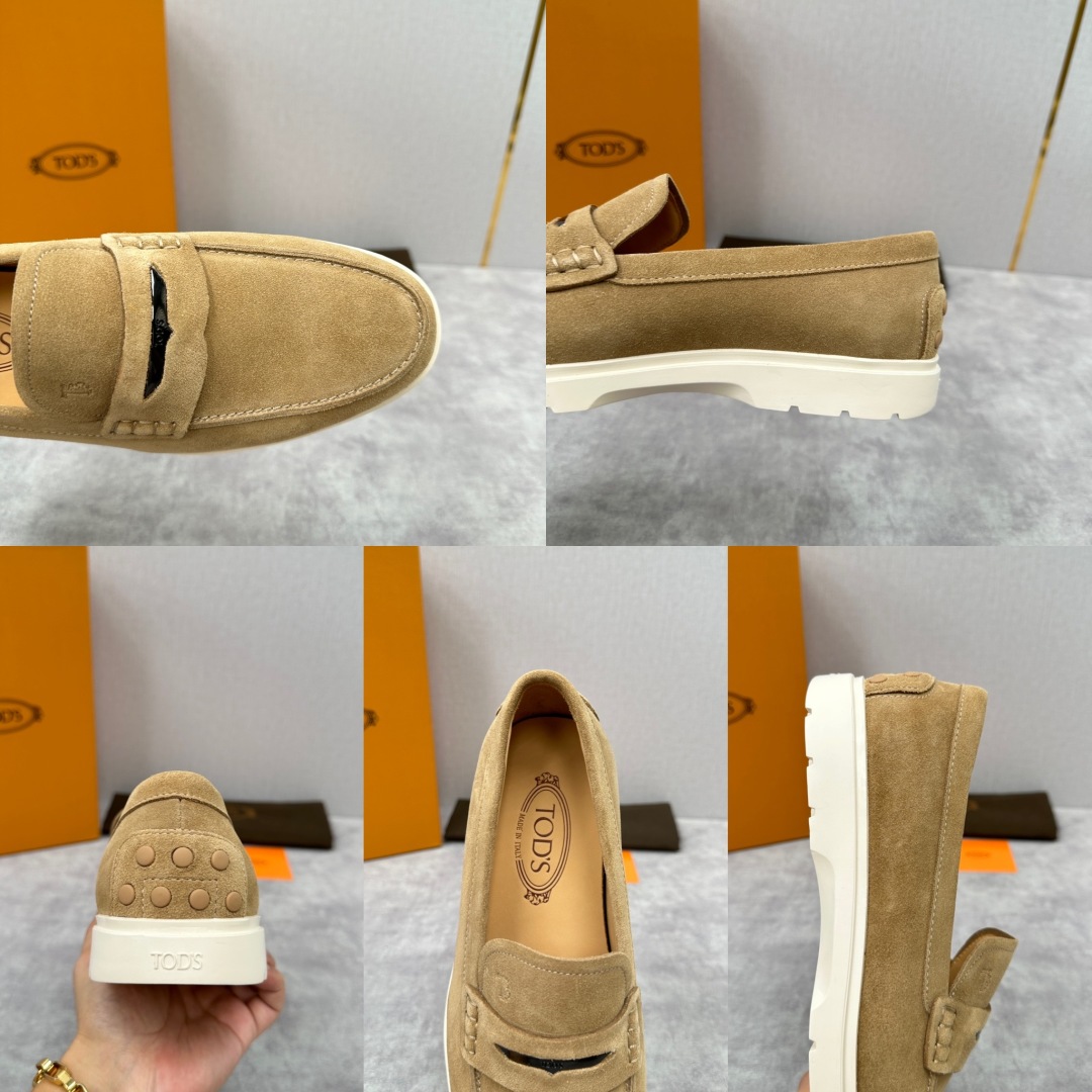💋💍TOD*S  托德-斯 新品拉菲草（汤德森）OTV绒面皮革乐福鞋上🆕  官方  5,800   本款