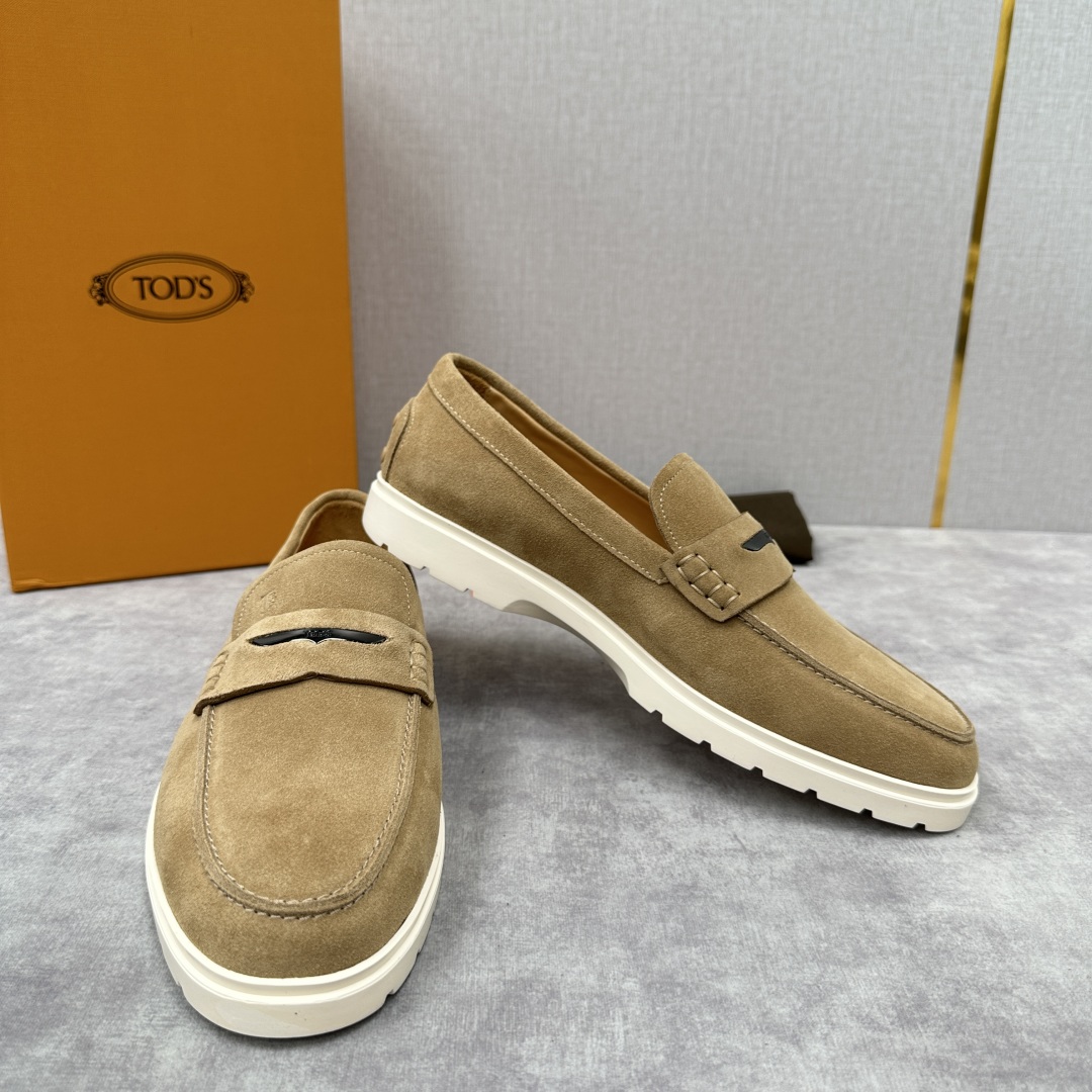 💋💍TOD*S  托德-斯 新品拉菲草（汤德森）OTV绒面皮革乐福鞋上🆕  官方  5,800   本款