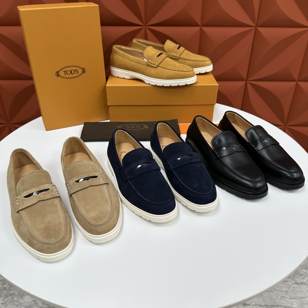 💋💍TOD*S  托德-斯 新品拉菲草（汤德森）OTV绒面皮革乐福鞋上🆕  官方  5,800   本款