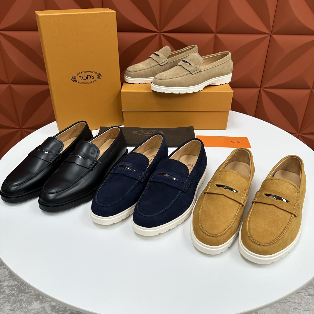 💋💍TOD*S  托德-斯 新品拉菲草（汤德森）OTV绒面皮革乐福鞋上🆕  官方  5,800   本款
