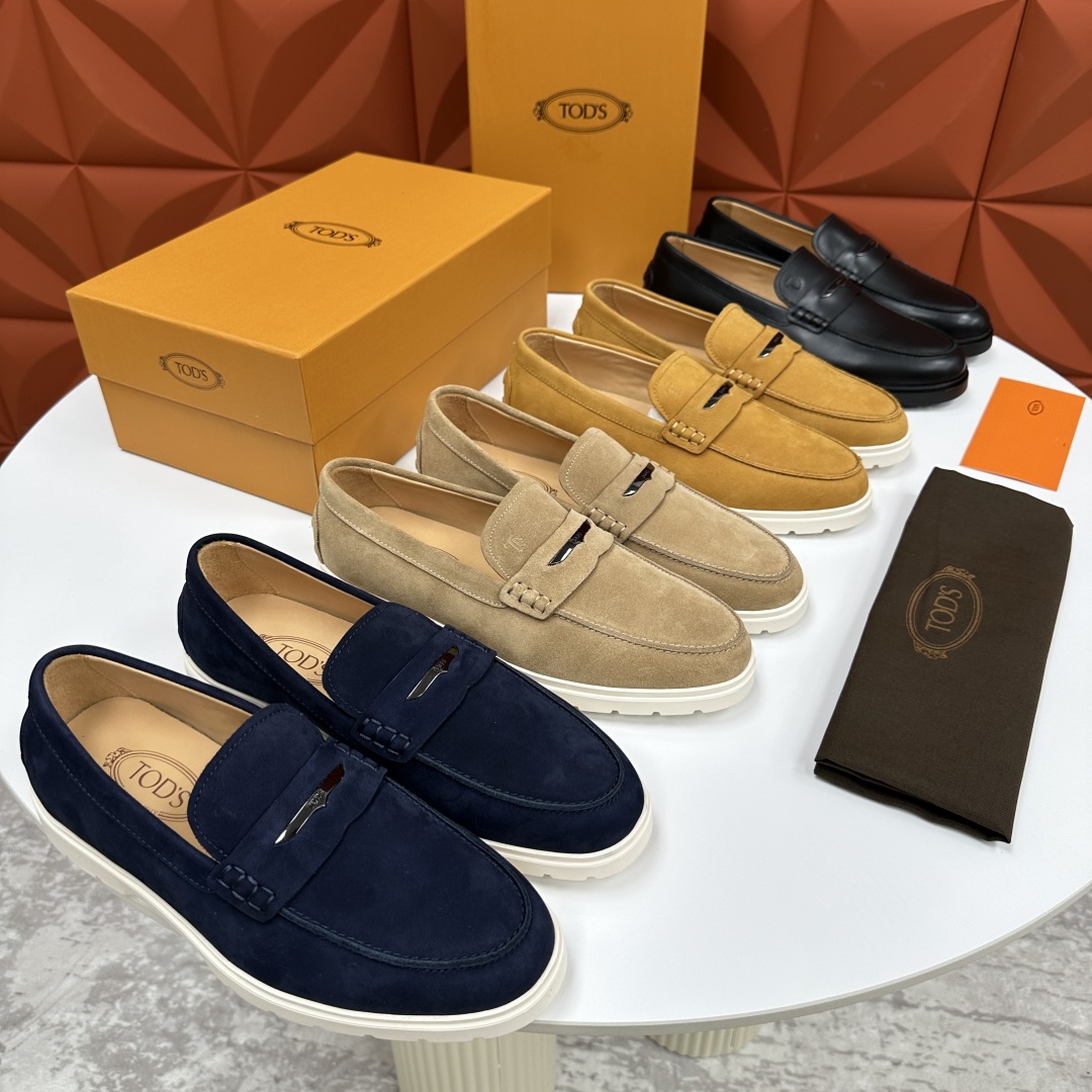 💋💍TOD*S  托德-斯 新品拉菲草（汤德森）OTV绒面皮革乐福鞋上🆕  官方  5,800   本款