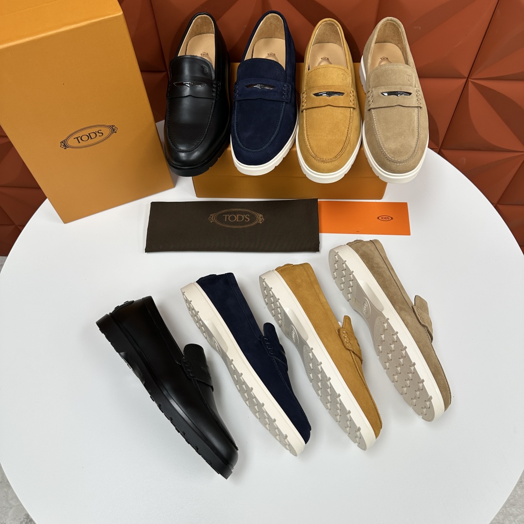 💋💍TOD*S  托德-斯 新品拉菲草（汤德森）OTV绒面皮革乐福鞋上🆕  官方  5,800   本款