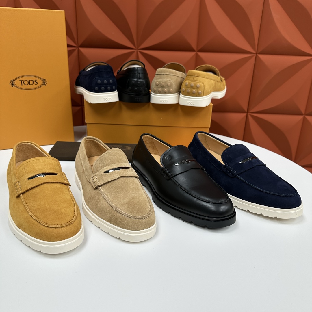 💋💍TOD*S  托德-斯 新品拉菲草（汤德森）OTV绒面皮革乐福鞋上🆕  官方  5,800   本款