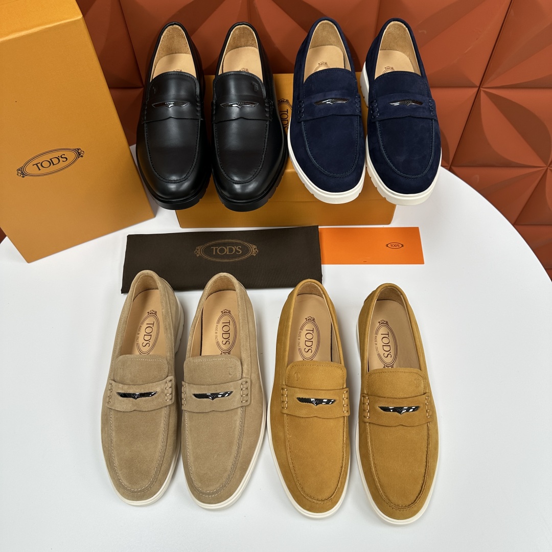 💋💍TOD*S  托德-斯 新品拉菲草（汤德森）OTV绒面皮革乐福鞋上🆕  官方  5,800   本款