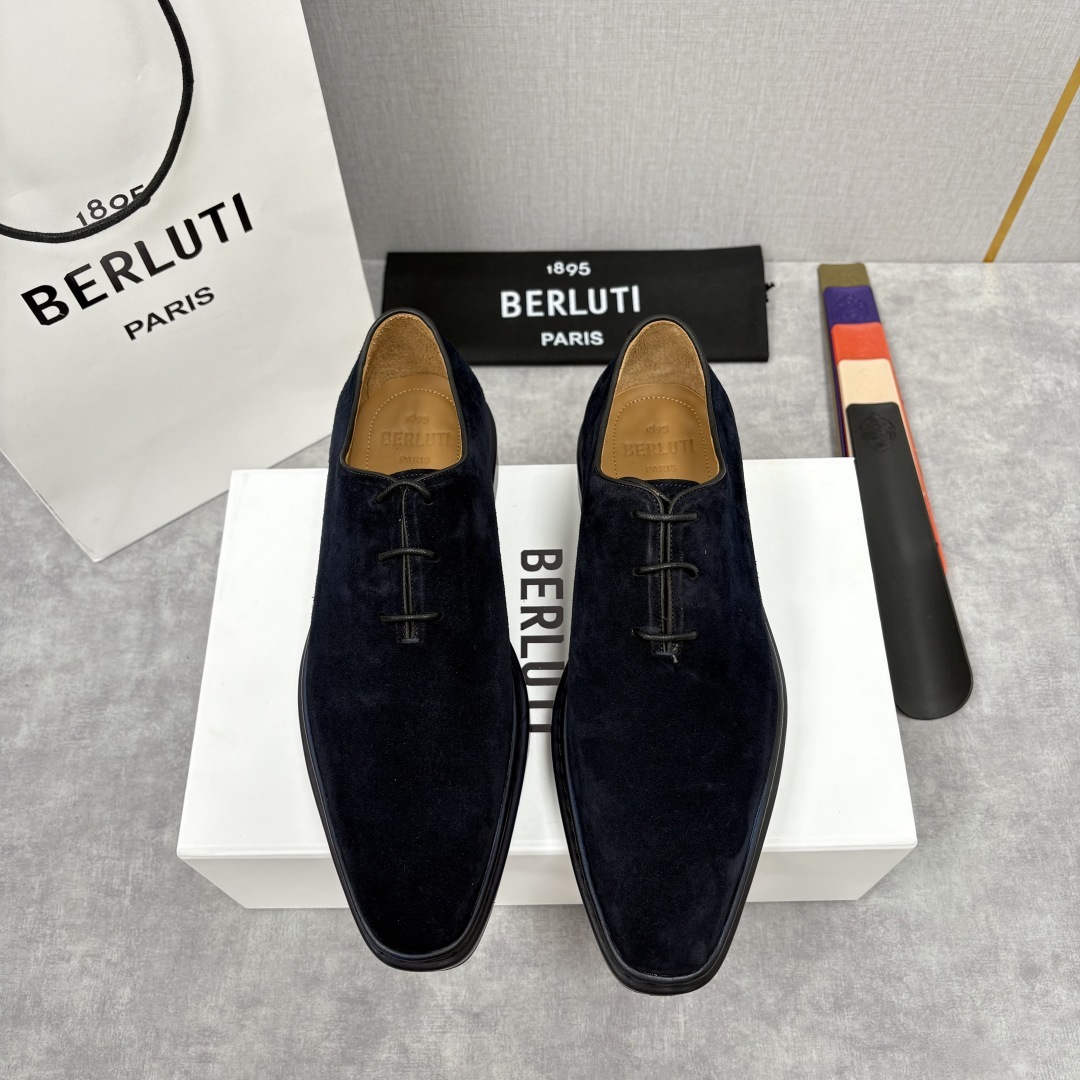 💋💍BERLUT* 布鲁提 ALTO 套脚牛津鞋 男士正装👔一脚蹬皮鞋 官方 19,500