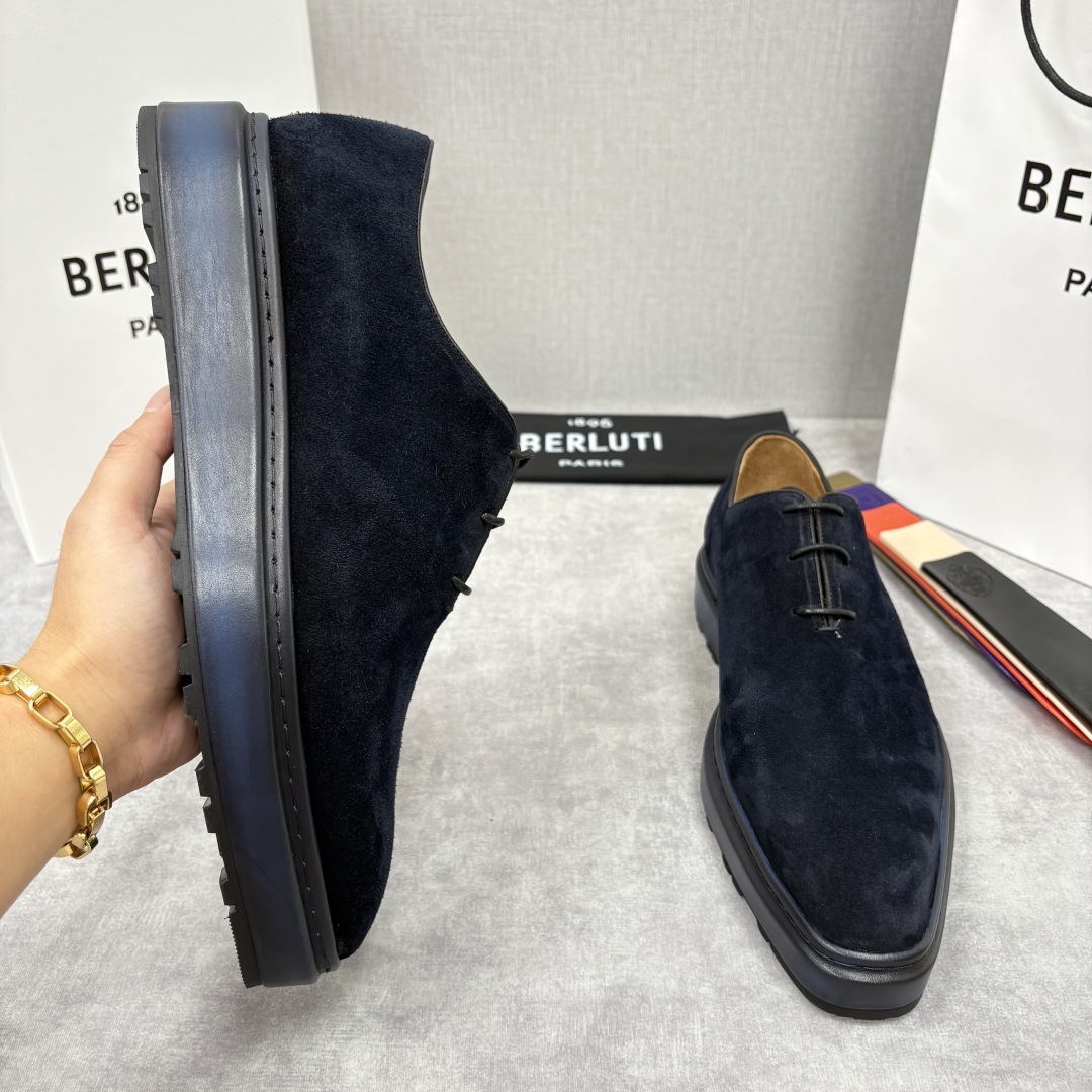 💋💍BERLUT* 布鲁提 ALTO 套脚牛津鞋 男士正装👔一脚蹬皮鞋 官方 19,500