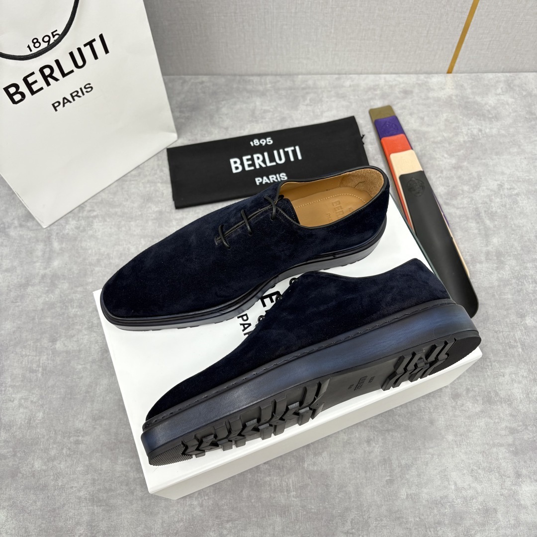 💋💍BERLUT* 布鲁提 ALTO 套脚牛津鞋 男士正装👔一脚蹬皮鞋 官方 19,500