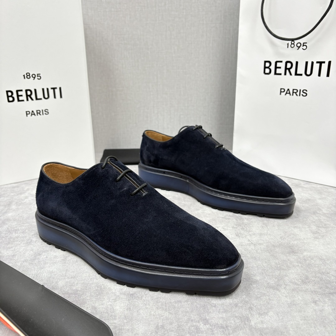 💋💍BERLUT* 布鲁提 ALTO 套脚牛津鞋 男士正装👔一脚蹬皮鞋 官方 19,500