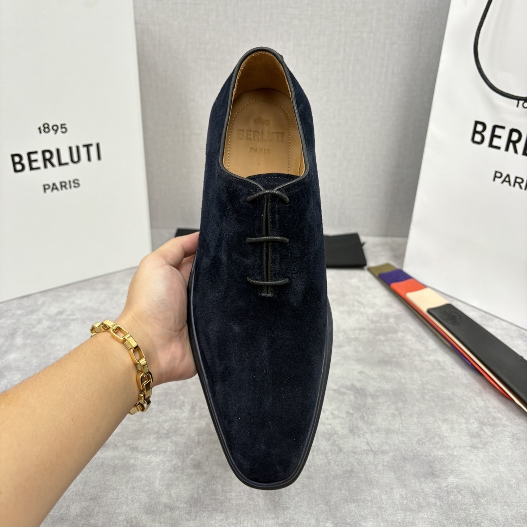 💋💍BERLUT* 布鲁提 ALTO 套脚牛津鞋 男士正装👔一脚蹬皮鞋 官方 19,500