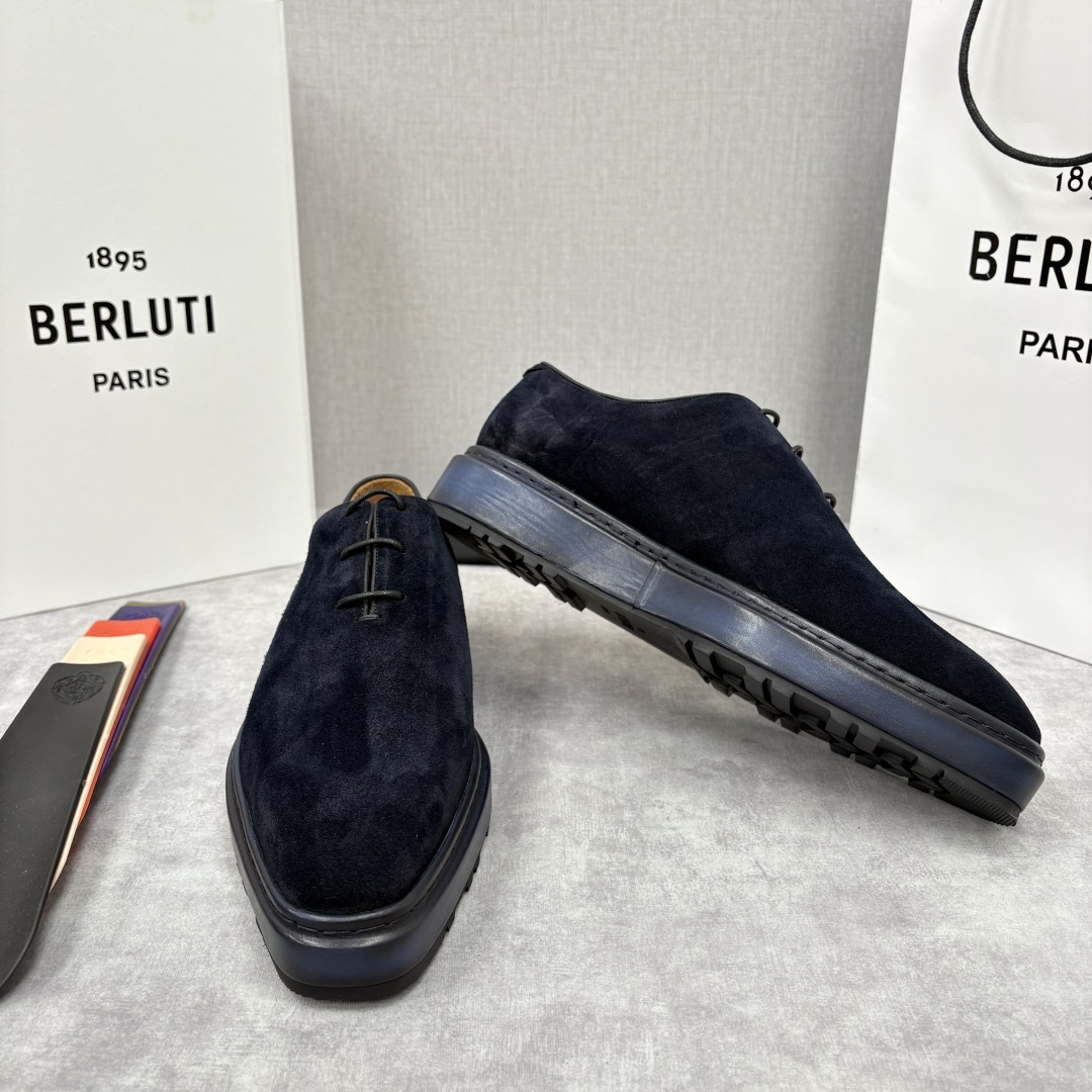 💋💍BERLUT* 布鲁提 ALTO 套脚牛津鞋 男士正装👔一脚蹬皮鞋 官方 19,500