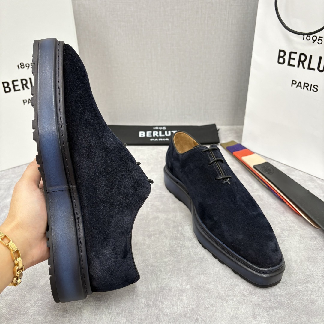 💋💍BERLUT* 布鲁提 ALTO 套脚牛津鞋 男士正装👔一脚蹬皮鞋 官方 19,500