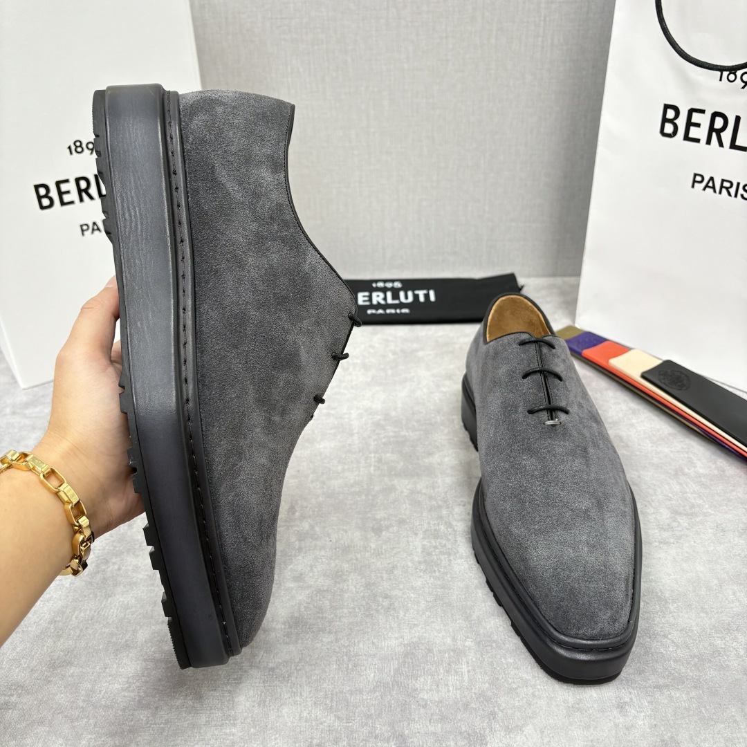 💋💍BERLUT* 布鲁提 ALTO 套脚牛津鞋 男士正装👔一脚蹬皮鞋 官方 19,500
