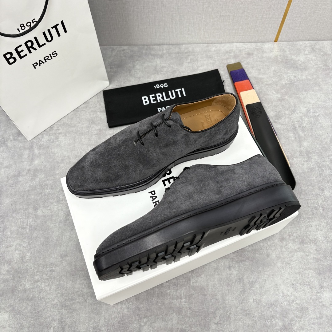 💋💍BERLUT* 布鲁提 ALTO 套脚牛津鞋 男士正装👔一脚蹬皮鞋 官方 19,500