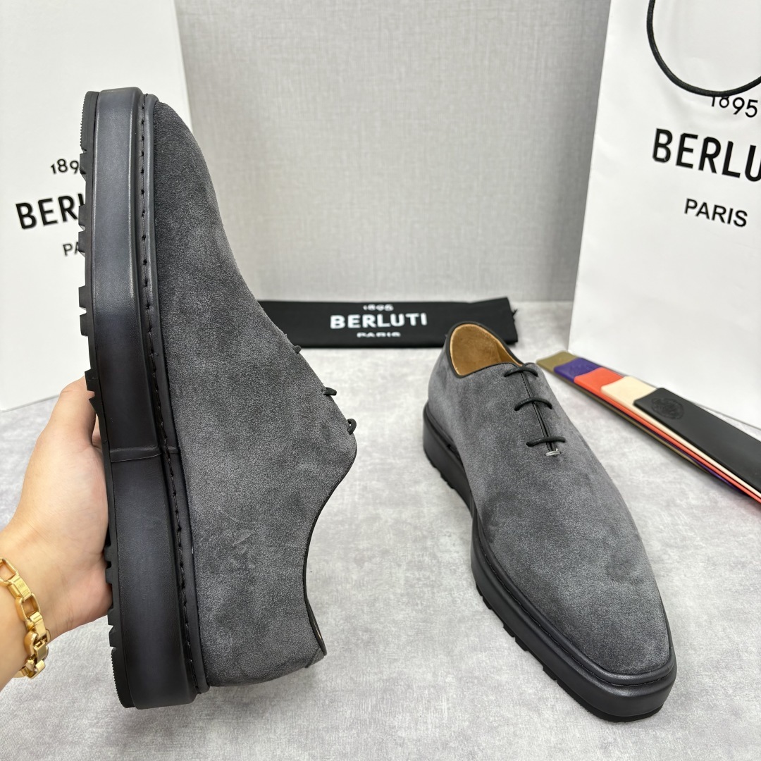 💋💍BERLUT* 布鲁提 ALTO 套脚牛津鞋 男士正装👔一脚蹬皮鞋 官方 19,500