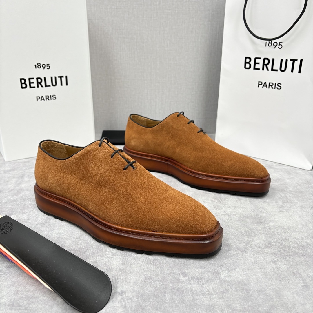 💋💍BERLUT* 布鲁提 ALTO 套脚牛津鞋 男士正装👔一脚蹬皮鞋 官方 19,500