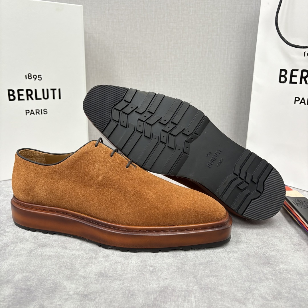 💋💍BERLUT* 布鲁提 ALTO 套脚牛津鞋 男士正装👔一脚蹬皮鞋 官方 19,500