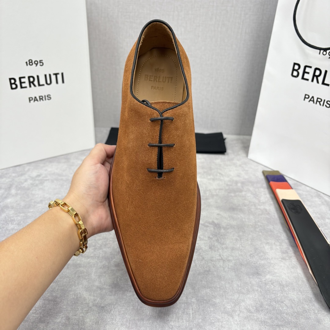 💋💍BERLUT* 布鲁提 ALTO 套脚牛津鞋 男士正装👔一脚蹬皮鞋 官方 19,500