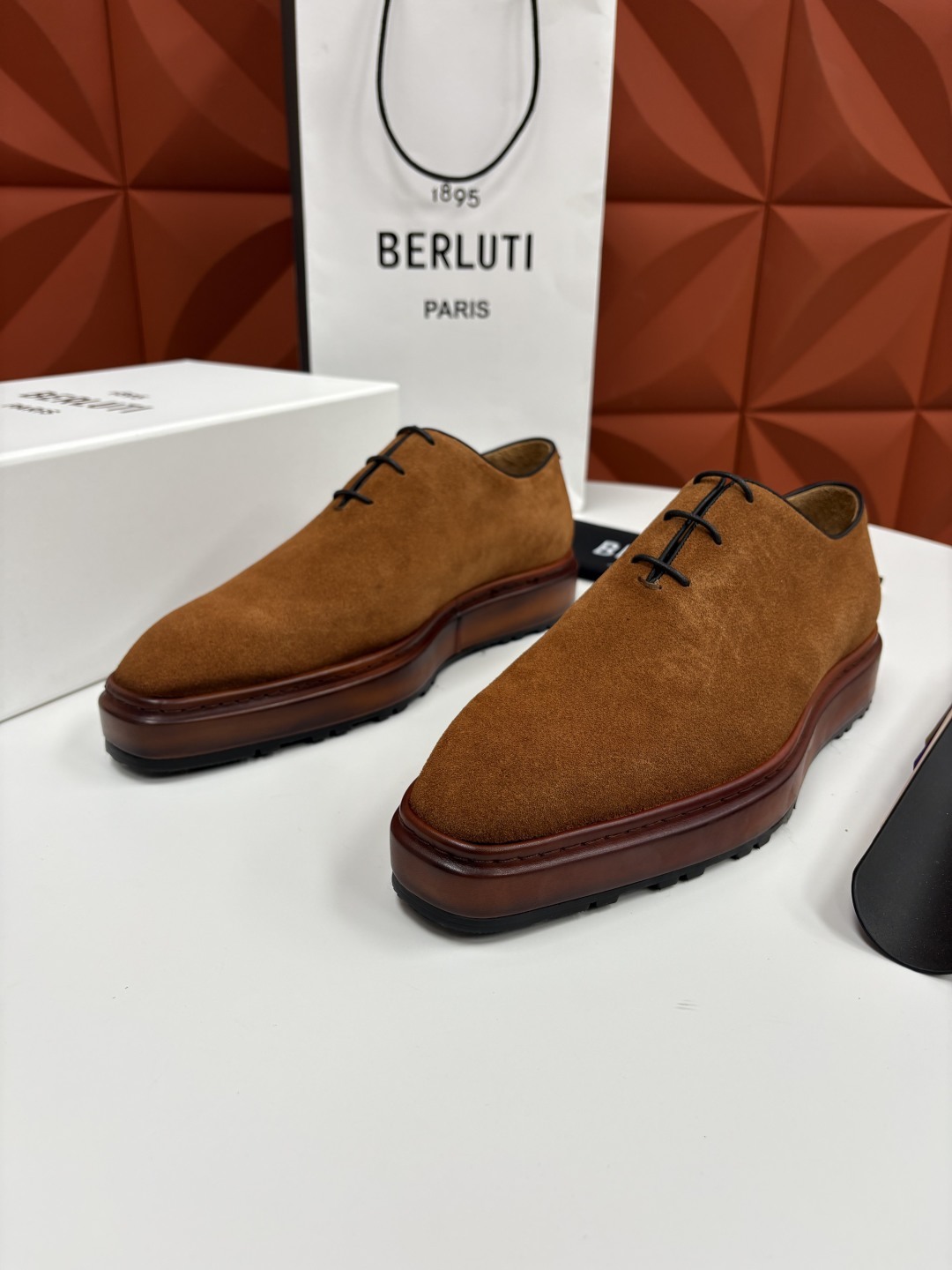 💋💍BERLUT* 布鲁提 ALTO 套脚牛津鞋 男士正装👔一脚蹬皮鞋 官方 19,500