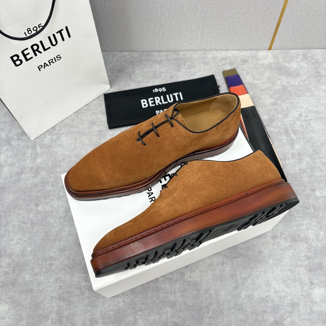 💋💍BERLUT* 布鲁提 ALTO 套脚牛津鞋 男士正装👔一脚蹬皮鞋 官方 19,500