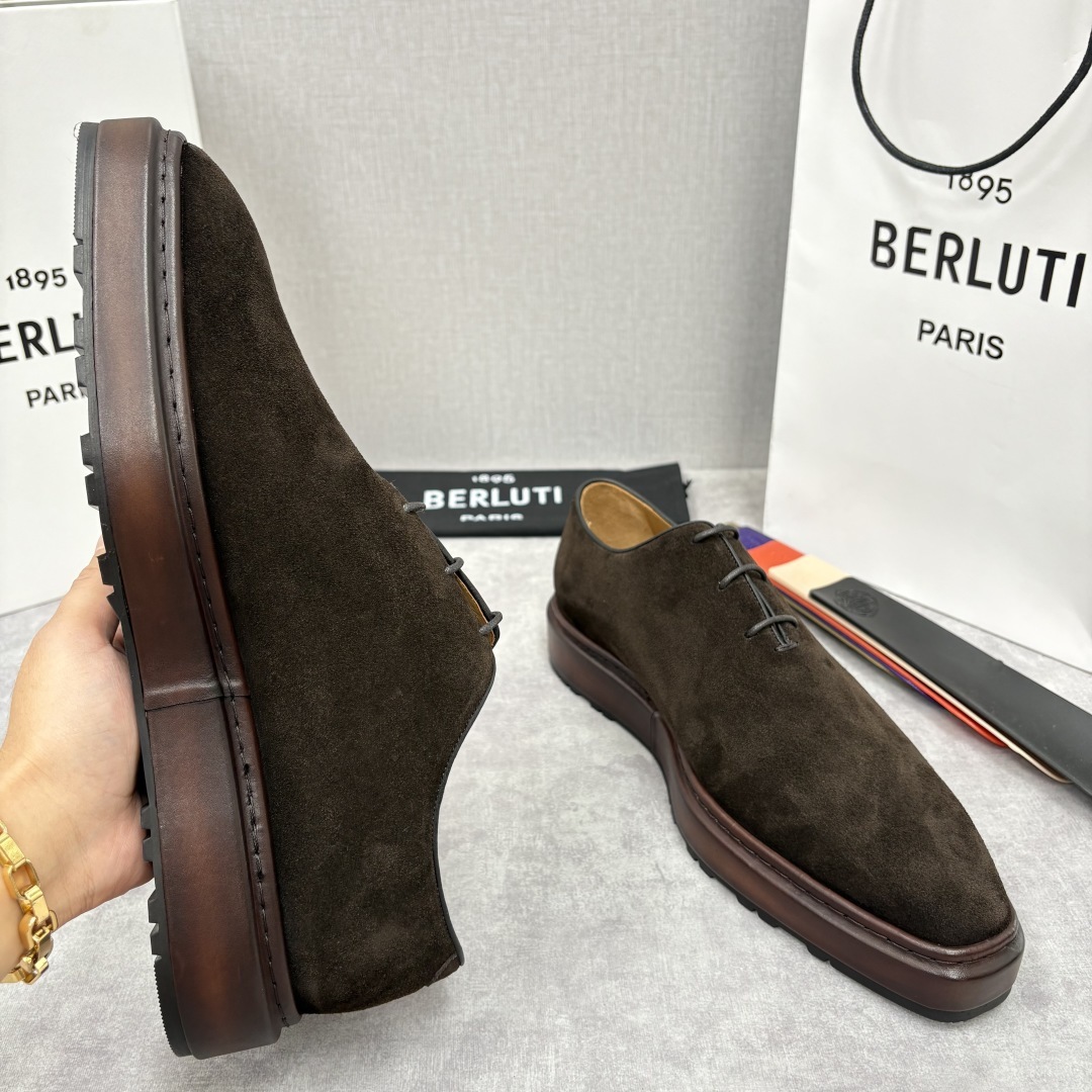 💋💍BERLUT* 布鲁提 ALTO 套脚牛津鞋 男士正装👔一脚蹬皮鞋 官方 19,500