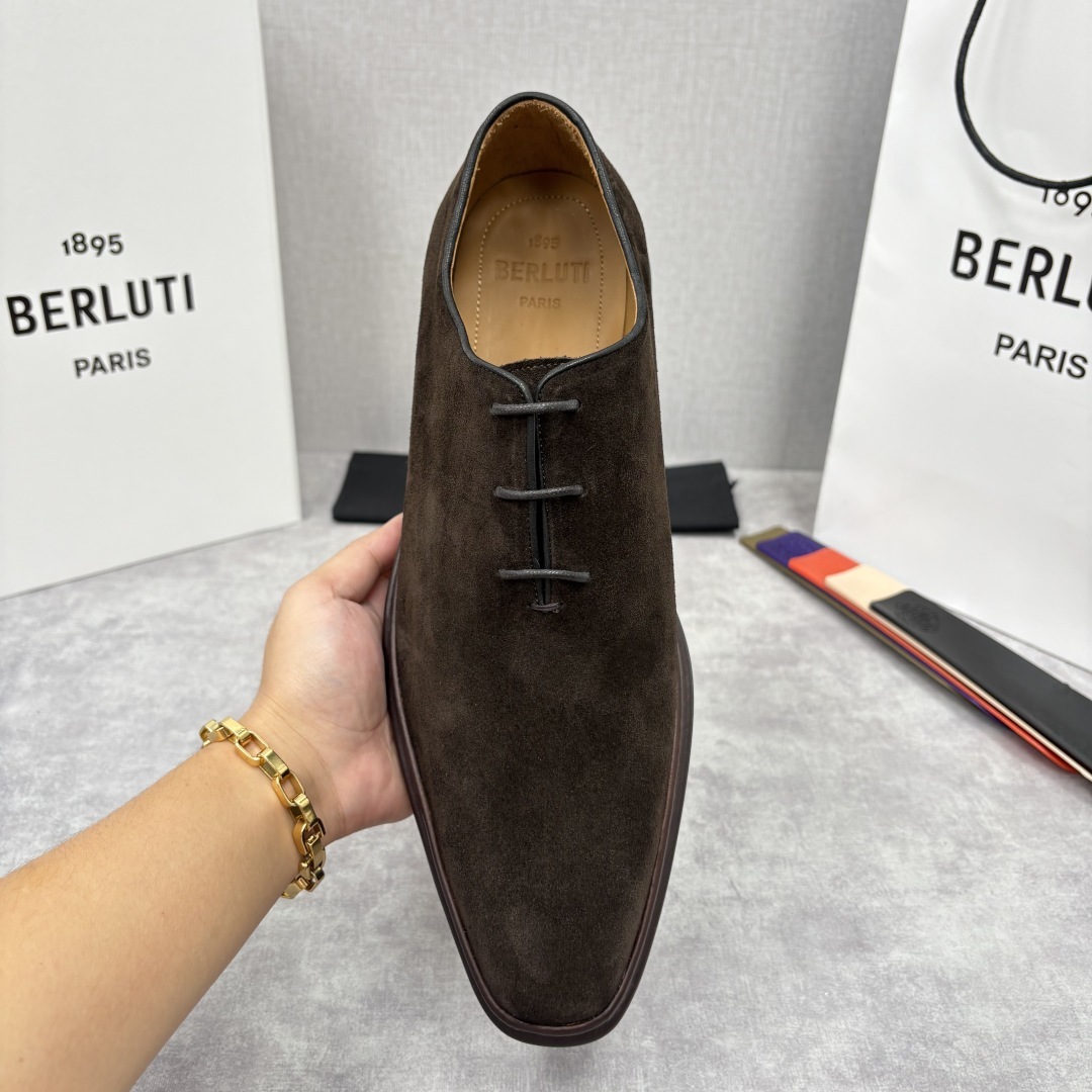 💋💍BERLUT* 布鲁提 ALTO 套脚牛津鞋 男士正装👔一脚蹬皮鞋 官方 19,500