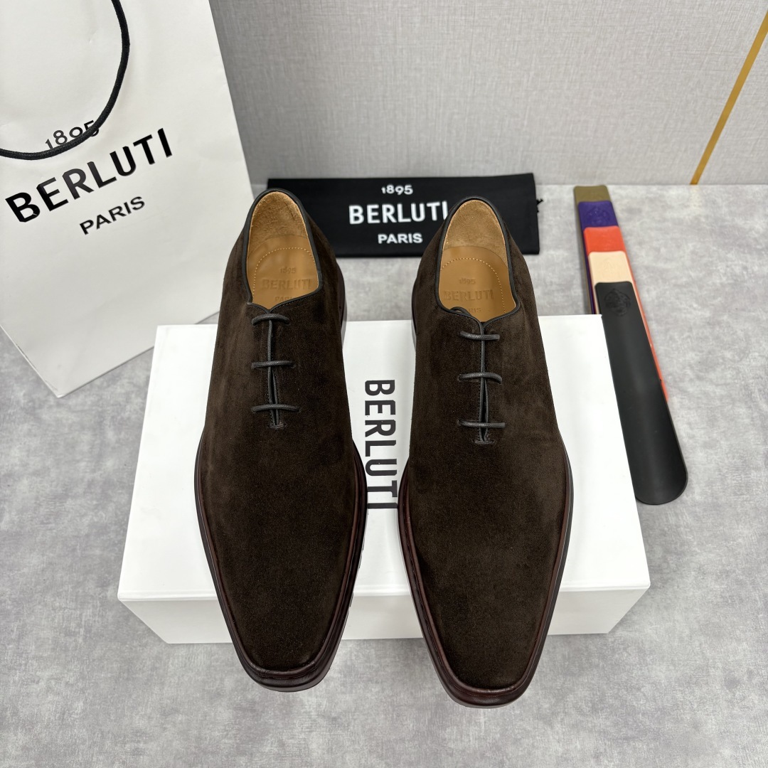 💋💍BERLUT* 布鲁提 ALTO 套脚牛津鞋 男士正装👔一脚蹬皮鞋 官方 19,500