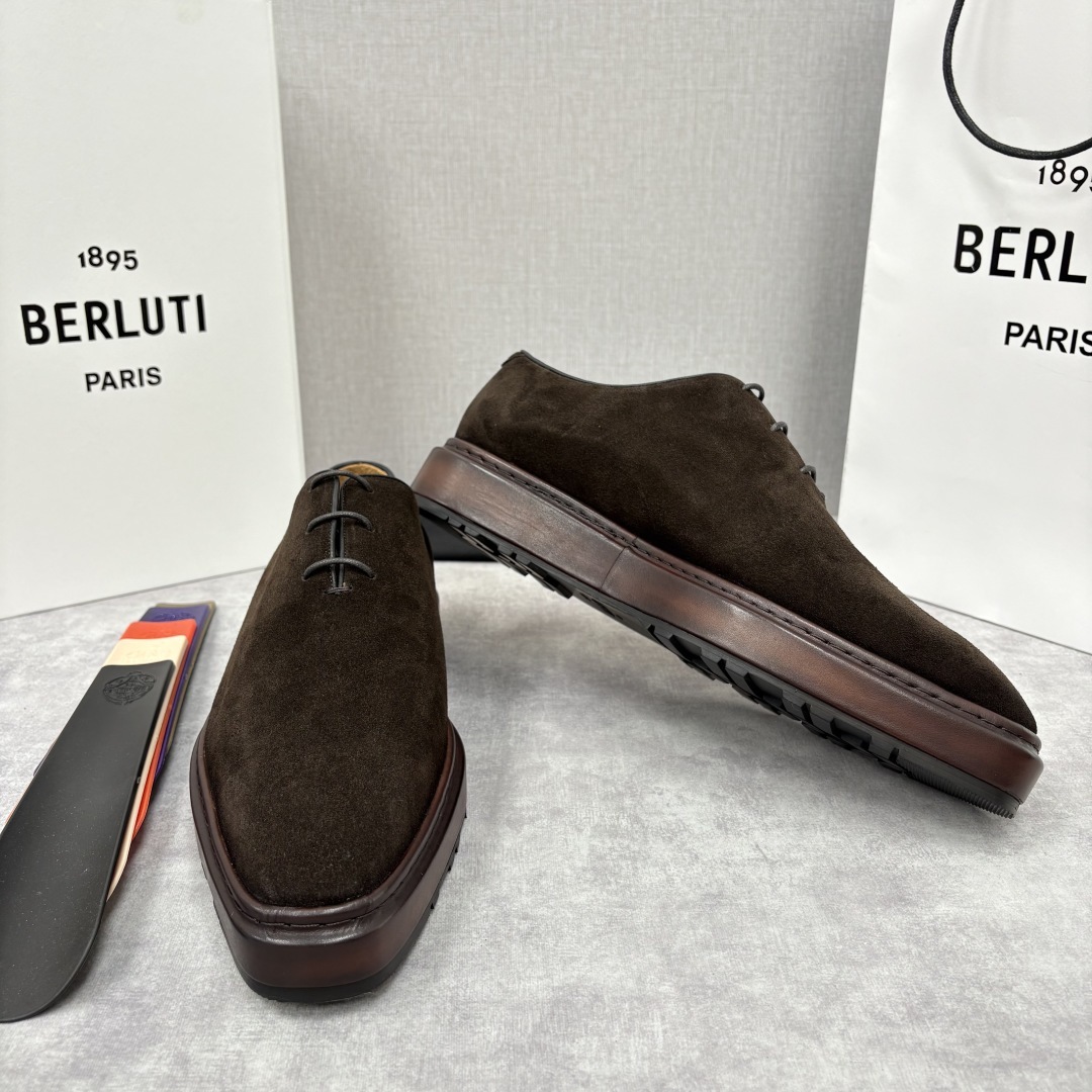 💋💍BERLUT* 布鲁提 ALTO 套脚牛津鞋 男士正装👔一脚蹬皮鞋 官方 19,500