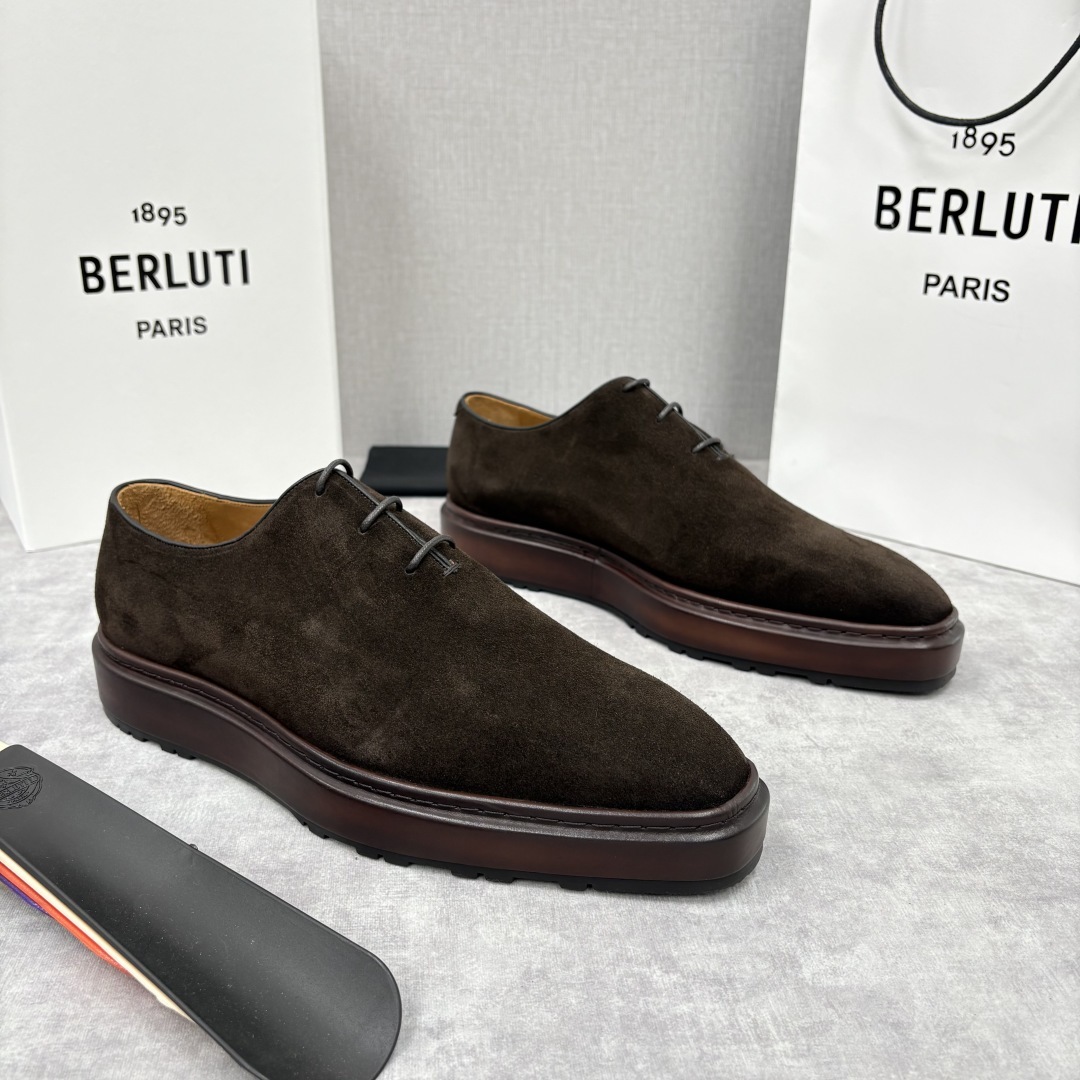 💋💍BERLUT* 布鲁提 ALTO 套脚牛津鞋 男士正装👔一脚蹬皮鞋 官方 19,500