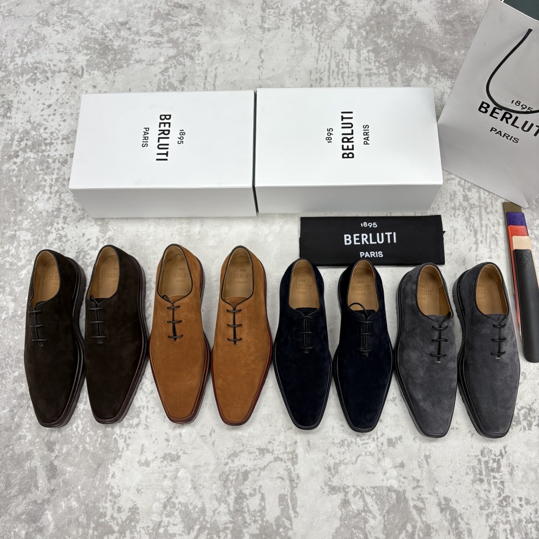 💋💍BERLUT* 布鲁提 ALTO 套脚牛津鞋 男士正装👔一脚蹬皮鞋 官方 19,500
