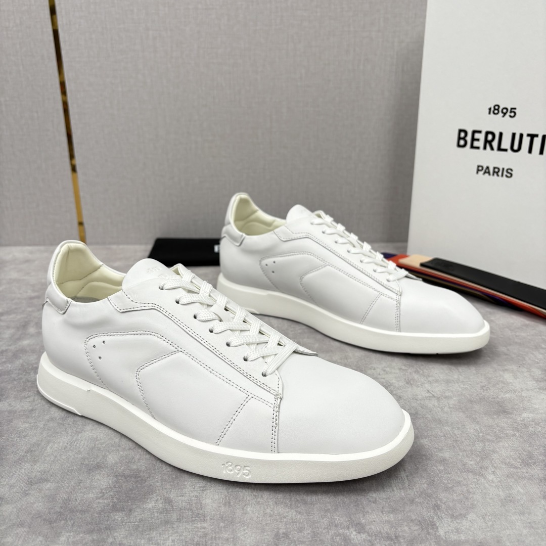 💋💍Berlut* 布鲁提 新款刀锋造型板鞋来袭 新品Stellar Scritto刺青手绘图纹休闲运动