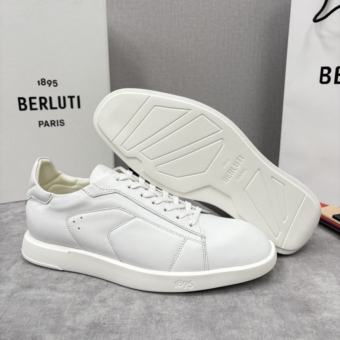💋💍Berlut* 布鲁提 新款刀锋造型板鞋来袭 新品Stellar Scritto刺青手绘图纹休闲运动