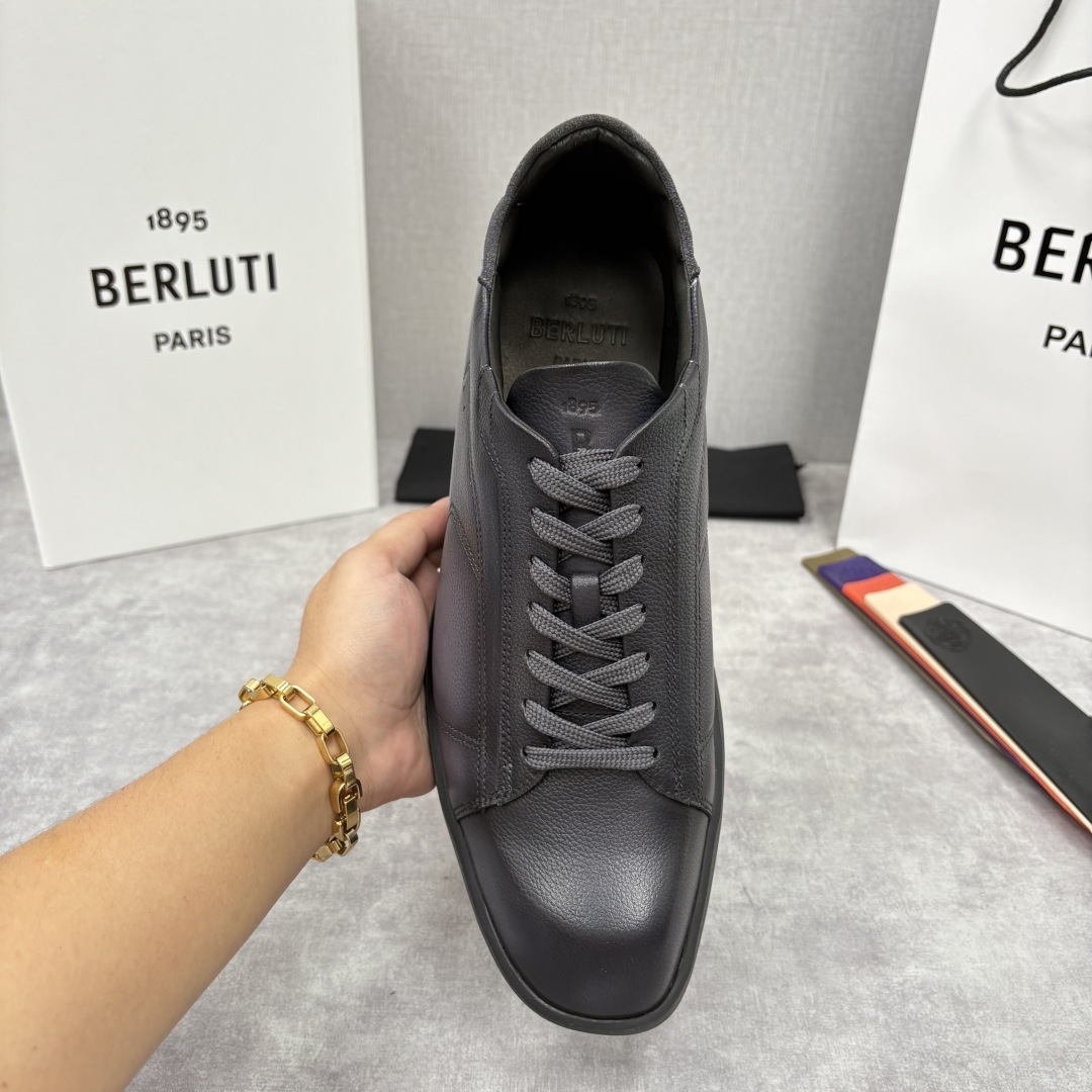 💋💍Berlut* 布鲁提 新款刀锋造型板鞋来袭 新品Stellar Scritto刺青手绘图纹休闲运动