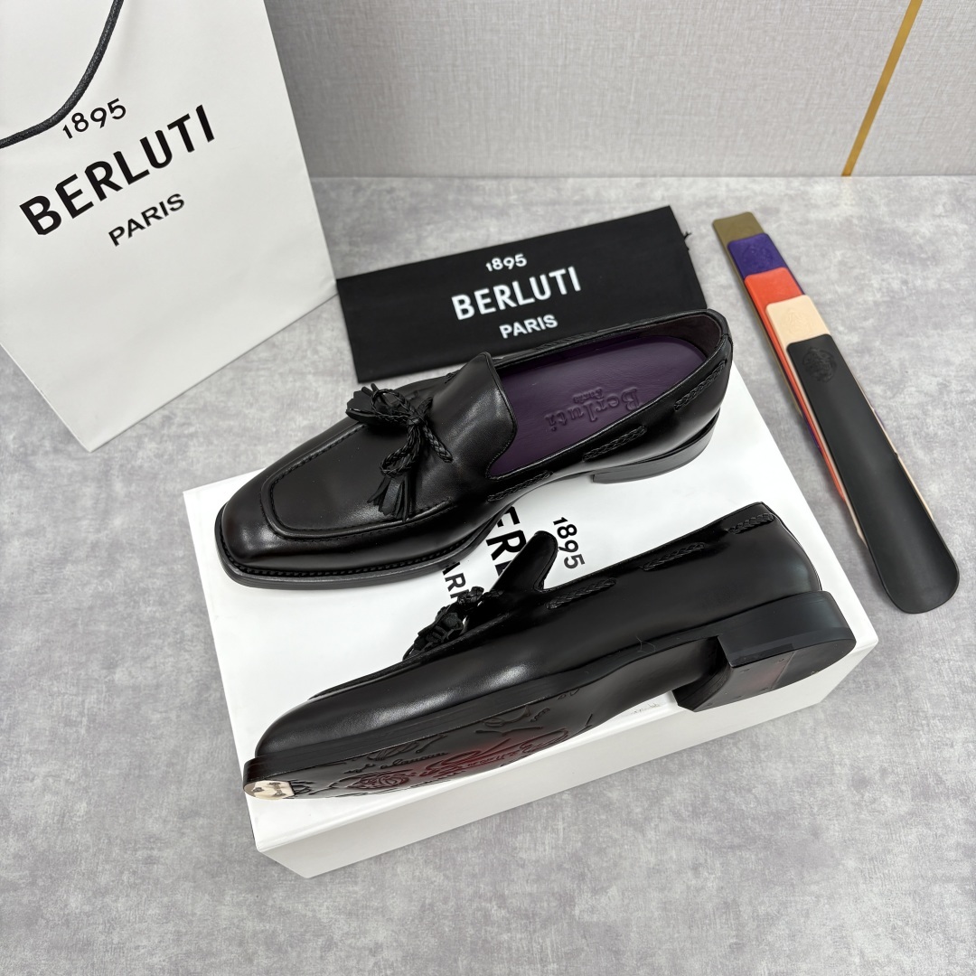 💋💍Berlut* /布鲁提 新品男士流苏乐福鞋皮鞋 以精湛工艺诠释高端男鞋魅力。经典与质感的交融