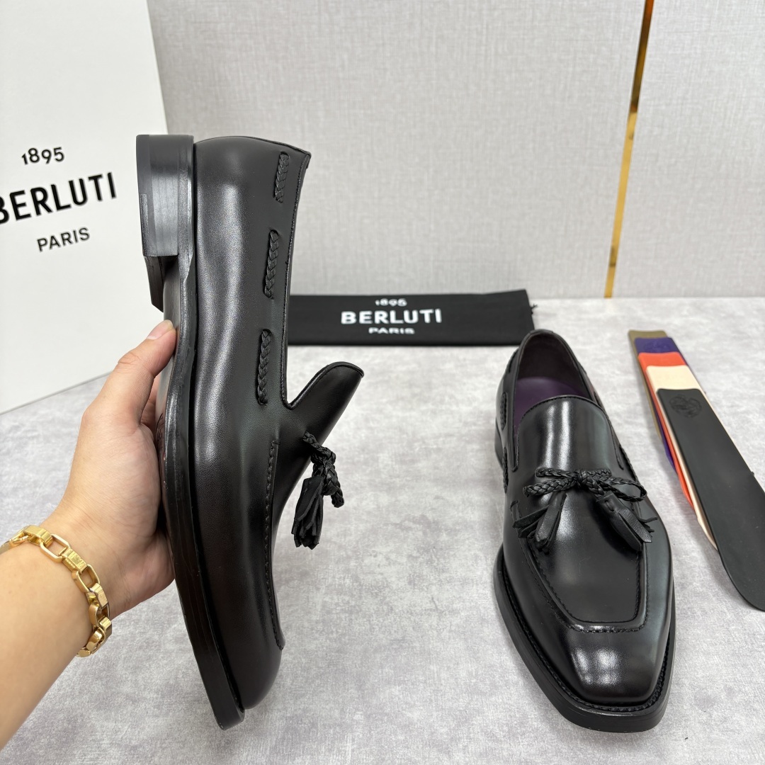 💋💍Berlut* /布鲁提 新品男士流苏乐福鞋皮鞋 以精湛工艺诠释高端男鞋魅力。经典与质感的交融