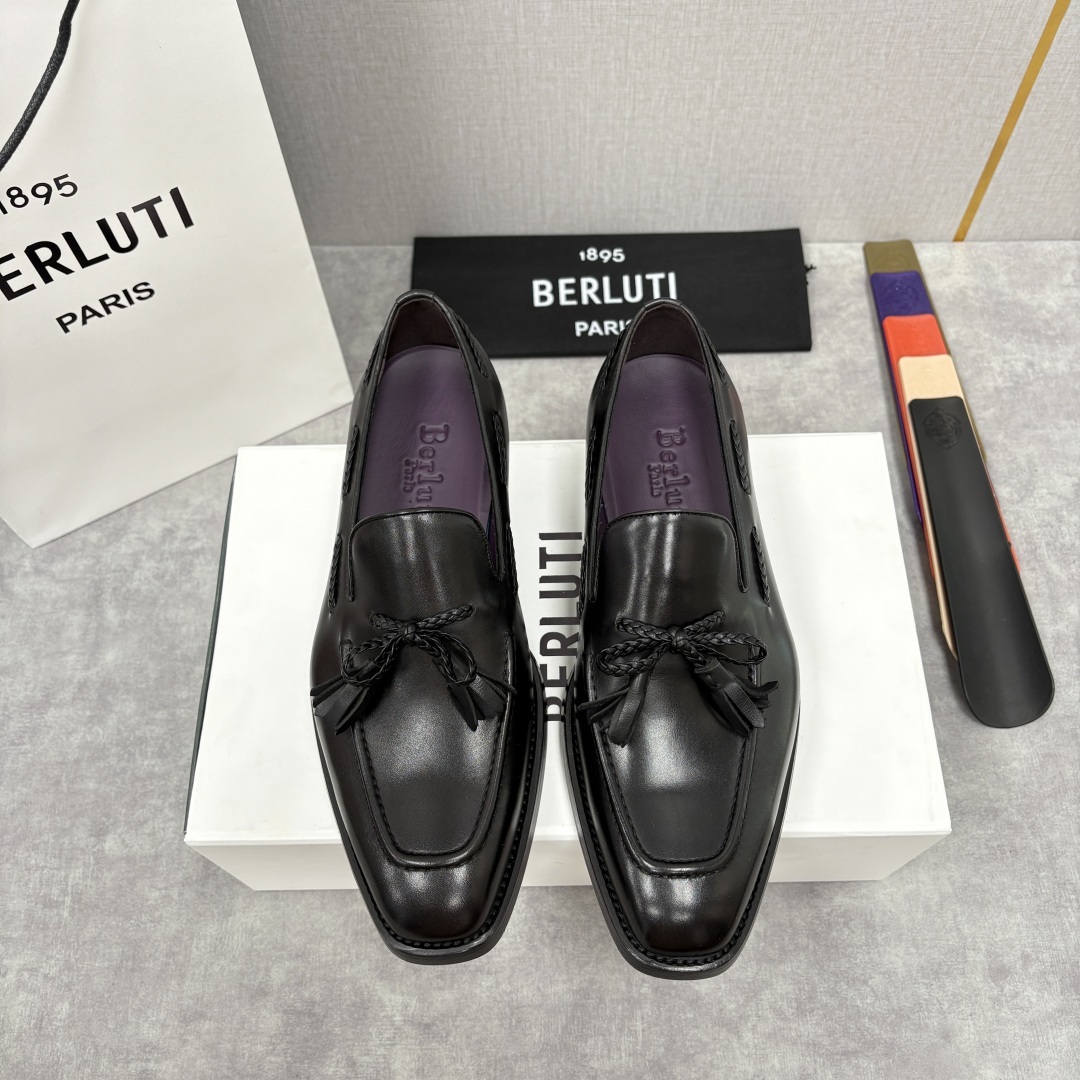 💋💍Berlut* /布鲁提 新品男士流苏乐福鞋皮鞋 以精湛工艺诠释高端男鞋魅力。经典与质感的交融
