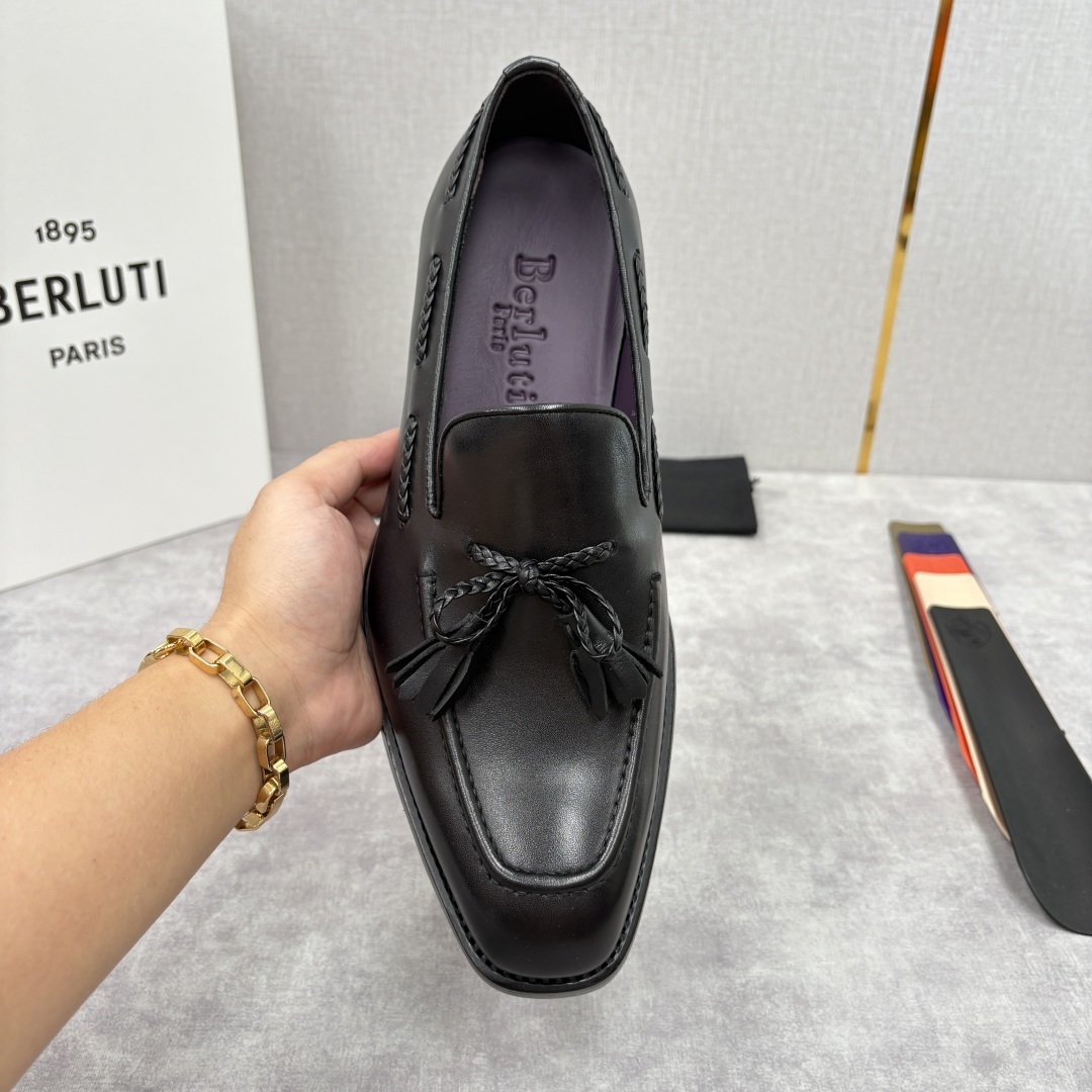 💋💍Berlut* /布鲁提 新品男士流苏乐福鞋皮鞋 以精湛工艺诠释高端男鞋魅力。经典与质感的交融