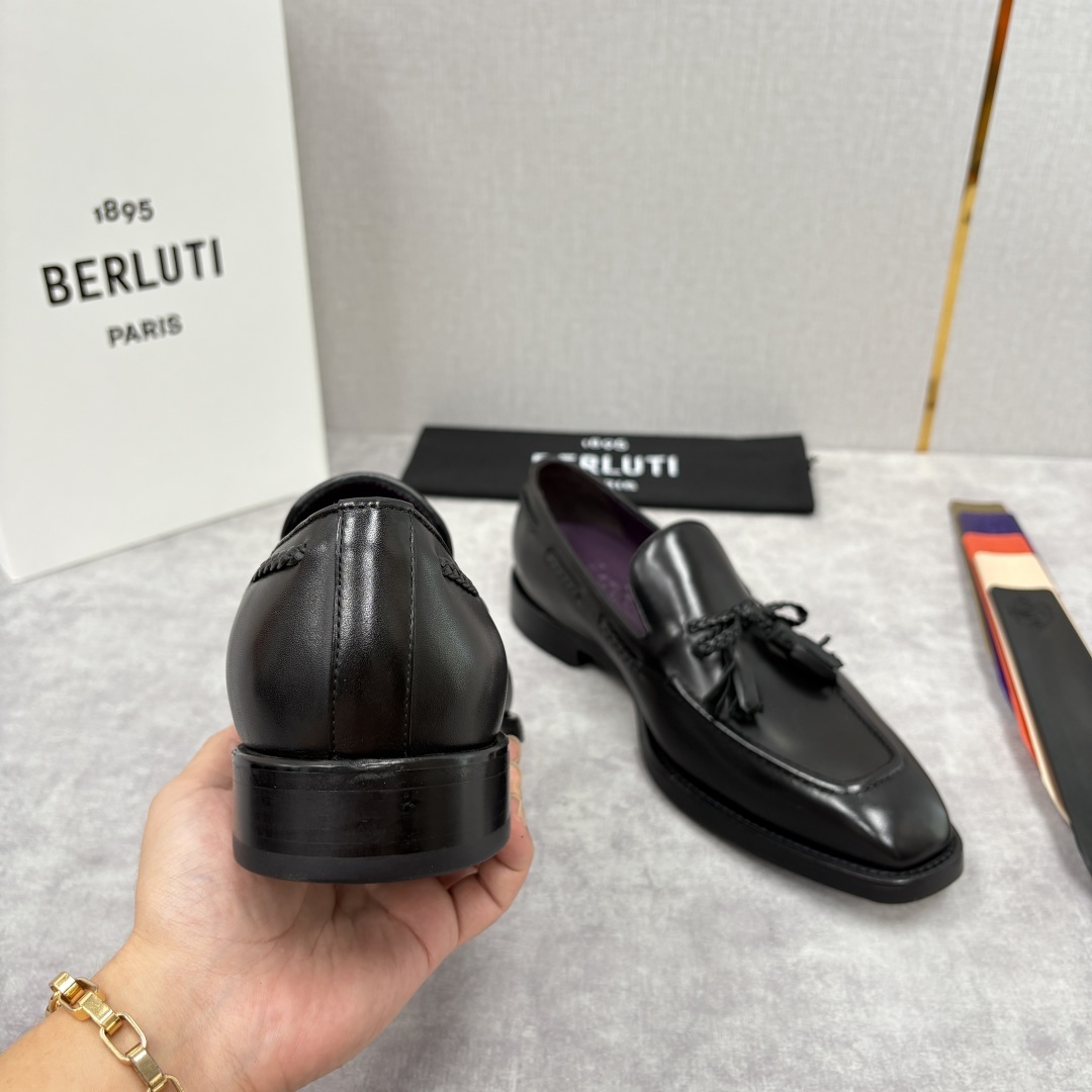 💋💍Berlut* /布鲁提 新品男士流苏乐福鞋皮鞋 以精湛工艺诠释高端男鞋魅力。经典与质感的交融
