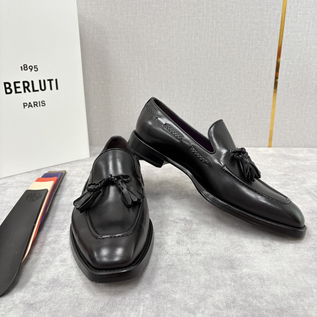 💋💍Berlut* /布鲁提 新品男士流苏乐福鞋皮鞋 以精湛工艺诠释高端男鞋魅力。经典与质感的交融