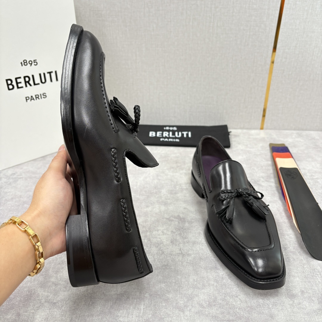 💋💍Berlut* /布鲁提 新品男士流苏乐福鞋皮鞋 以精湛工艺诠释高端男鞋魅力。经典与质感的交融