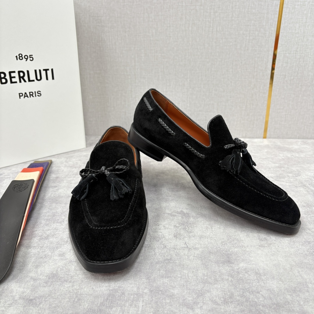 💋💍Berlut* /布鲁提 新品男士流苏乐福鞋皮鞋 以精湛工艺诠释高端男鞋魅力。经典与质感的交融