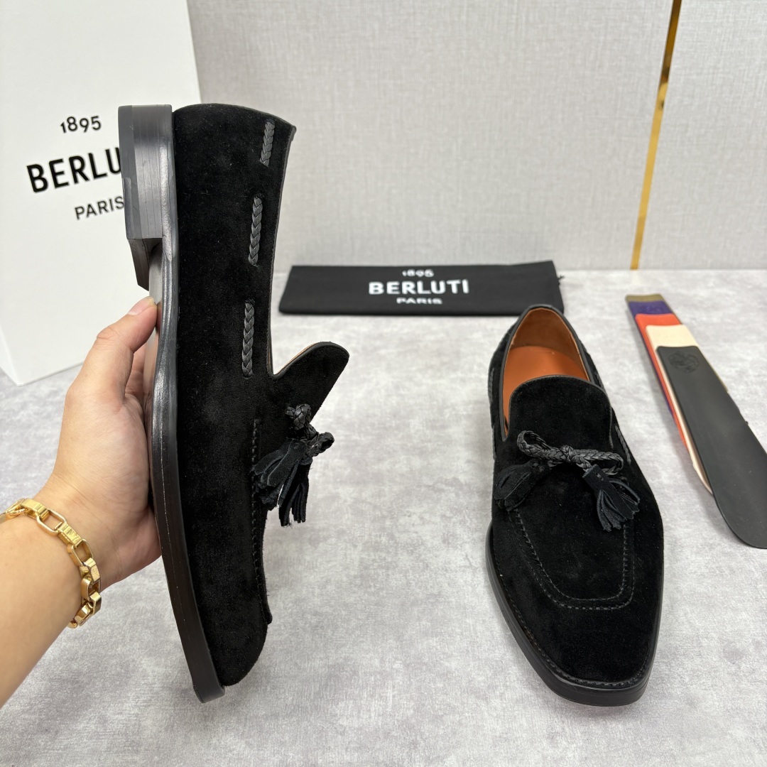 💋💍Berlut* /布鲁提 新品男士流苏乐福鞋皮鞋 以精湛工艺诠释高端男鞋魅力。经典与质感的交融