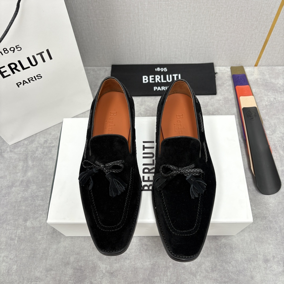 💋💍Berlut* /布鲁提 新品男士流苏乐福鞋皮鞋 以精湛工艺诠释高端男鞋魅力。经典与质感的交融