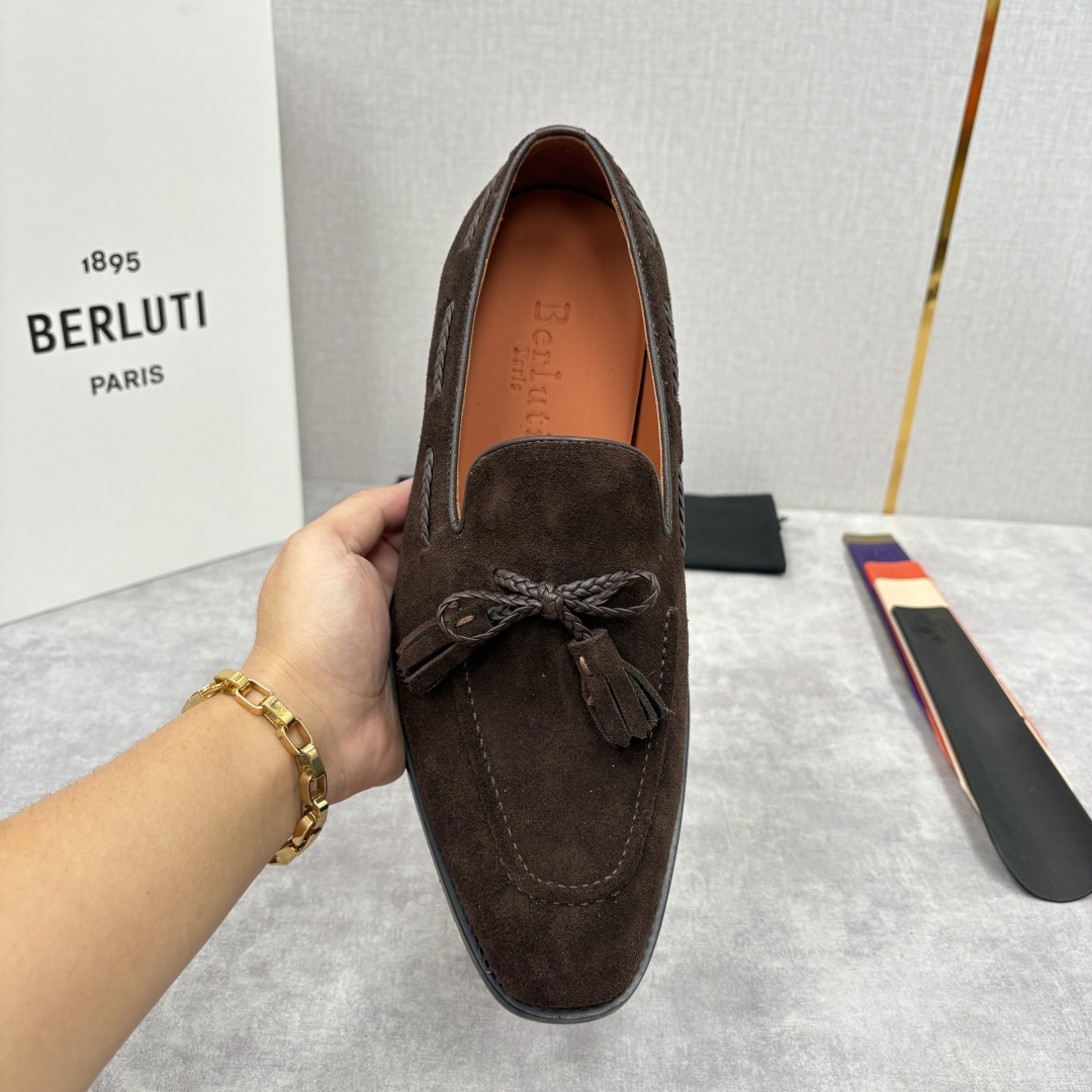 💋💍Berlut* /布鲁提 新品男士流苏乐福鞋皮鞋 以精湛工艺诠释高端男鞋魅力。经典与质感的交融
