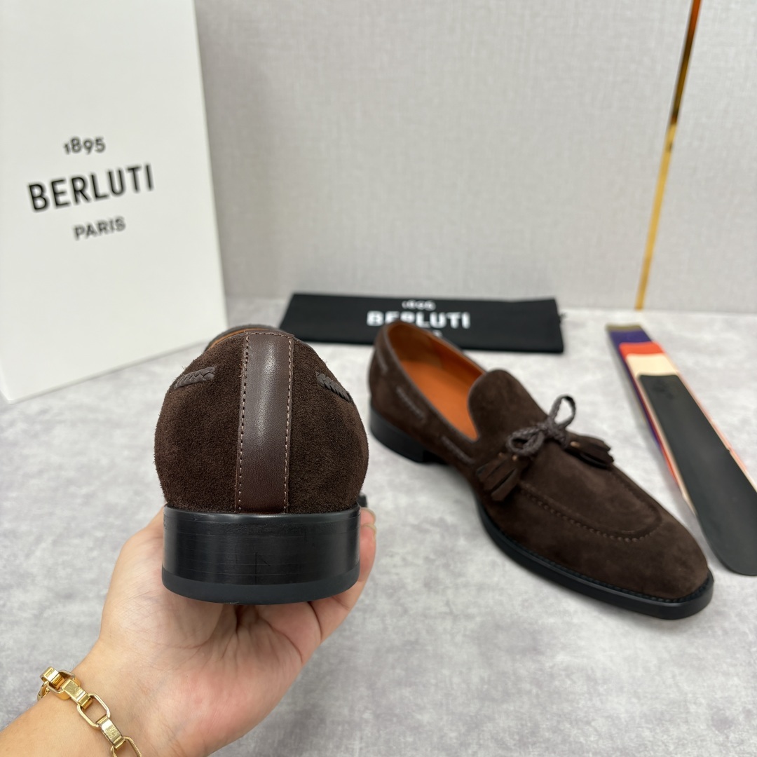 💋💍Berlut* /布鲁提 新品男士流苏乐福鞋皮鞋 以精湛工艺诠释高端男鞋魅力。经典与质感的交融